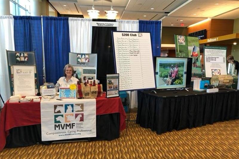 A booth at an event A booth at an event